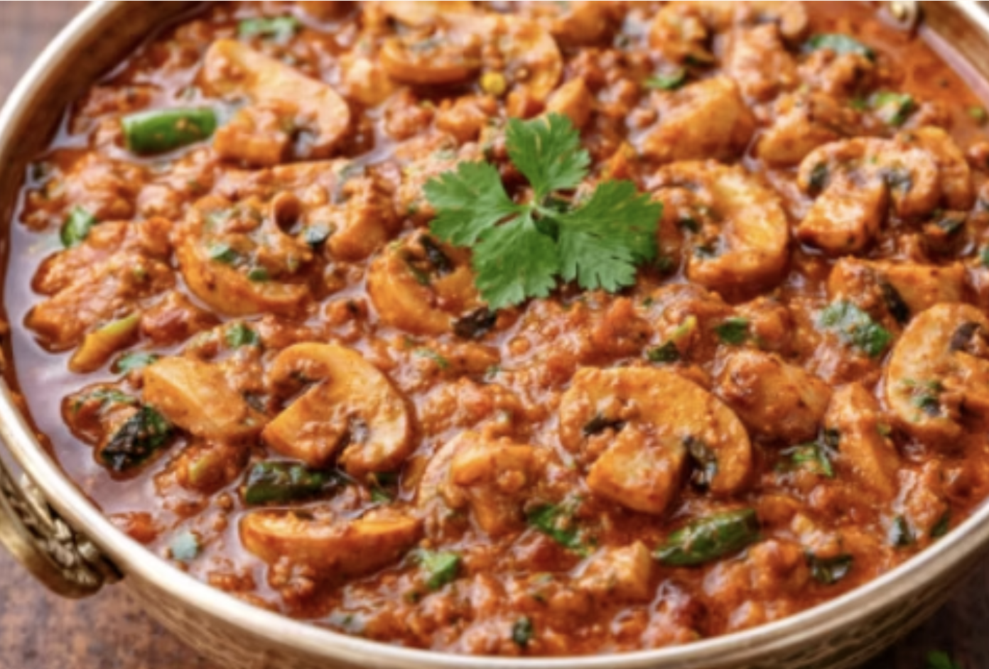 Restaurant-Style Mushroom Curry